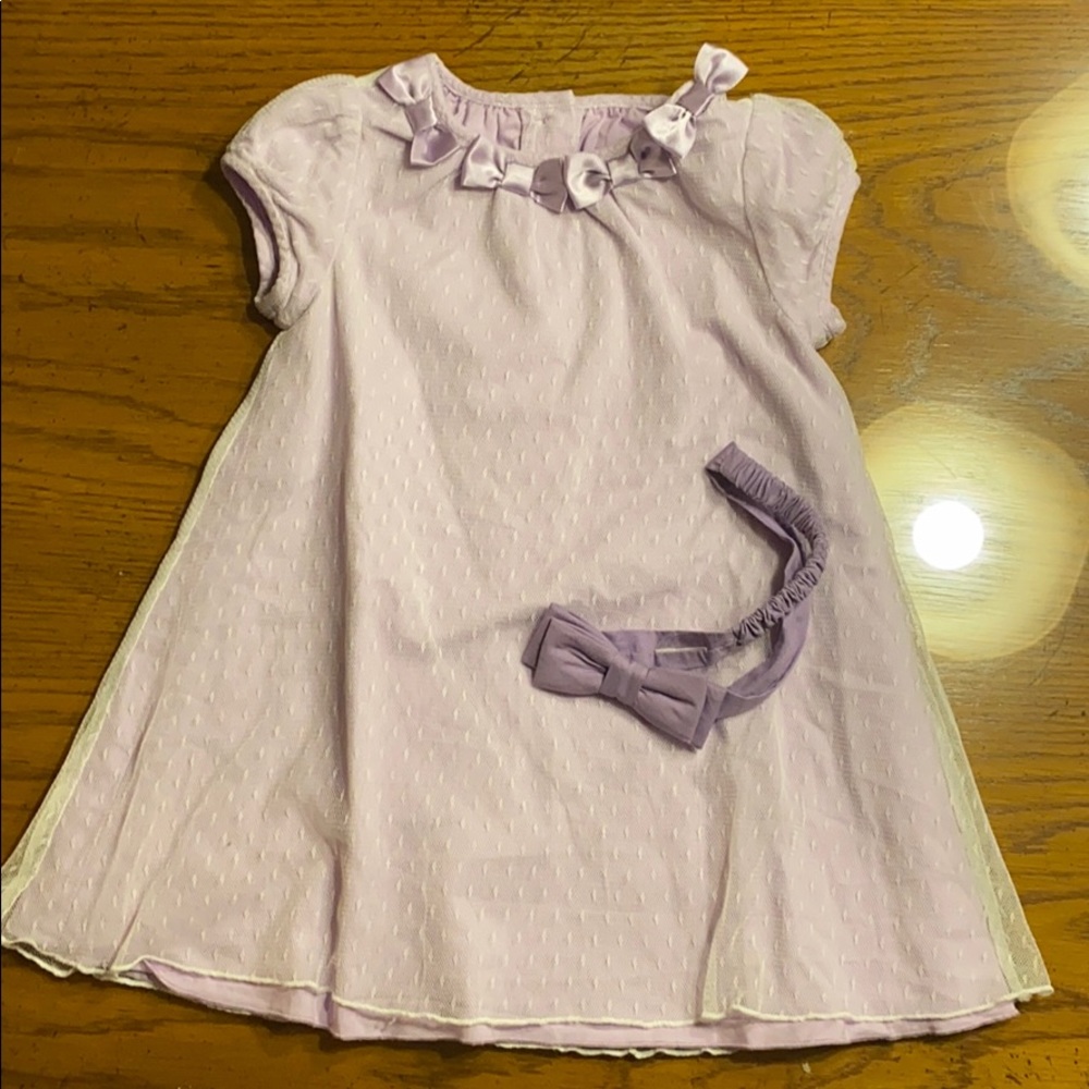 Janie and jack girls layette dress 6-12 months